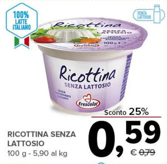 Todis RICOTTINA SENZA LATTOSIO 100 g offerta