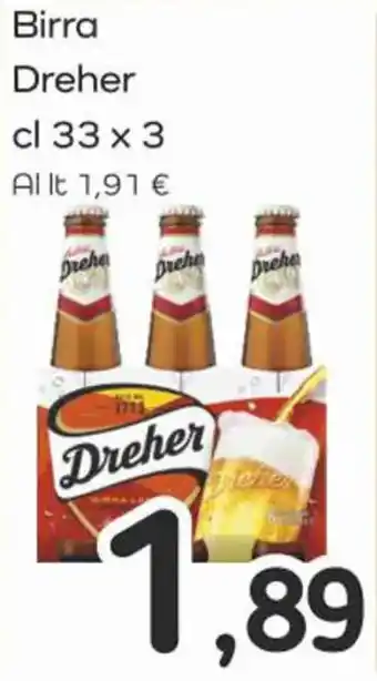 Famila Superstore Birra Dreher cl 33 x 3 offerta