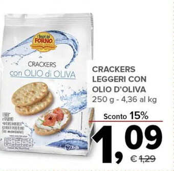 Todis CRACKERS LEGGERI CON OLIO D'OLIVA 250 g offerta