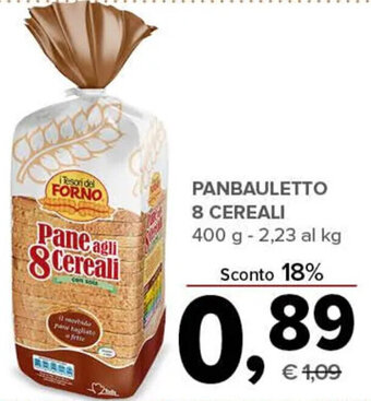 Todis PANBAULETTO 8 CEREALI 400 g offerta