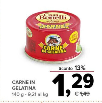 Todis CARNE IN GELATINA 140 g offerta