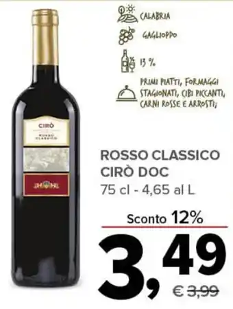ROSSO CLASSICO CIRÒ DOC 75 cl
