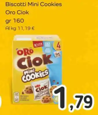 Famila Superstore Biscotti Mini Cookies Oro Ciok gr 160 offerta