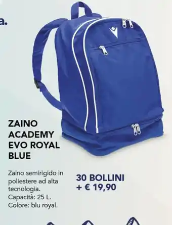 ZAINO ACADEMY EVO ROYAL BLUE