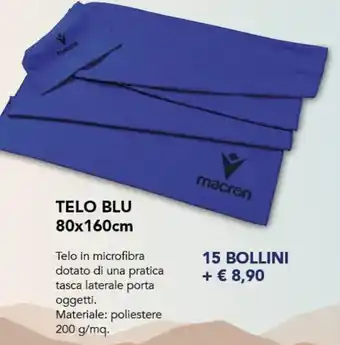 Todis TELO BLU 80x160cm offerta