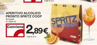 Coop APERITIVO ALCOLICO PRONTO SPRITZ COOP 3 x 200 ml offerta