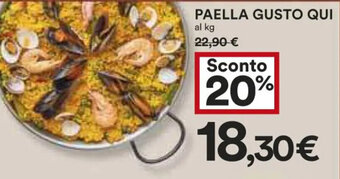 Coop PAELLA GUSTO QUI al kg offerta