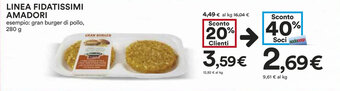 Coop LINEA FIDATISSIMI AMADORI 280 g offerta