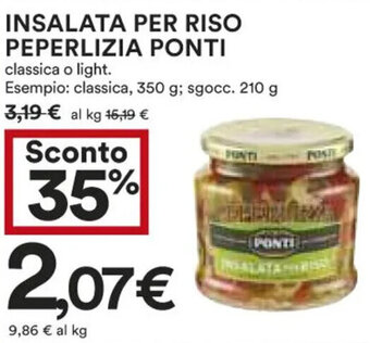 Coop INSALATA PER RISO PEPERLIZIA PONTI 210 g offerta