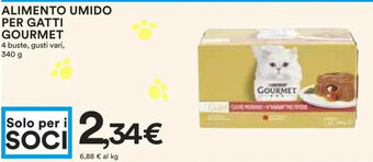 Coop ALIMENTO UMIDO PER GATTI GOURMET 340 g offerta