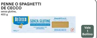 Coop PENNE O SPAGHETTI DE CECCO 400 g offerta