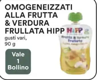 Coop OMOGENEIZZATI ALLA FRUTTA & VERDURA FRULLATA HIPP 90 g offerta