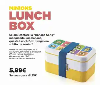 MINIONS LUNCH BOX cm 19x11