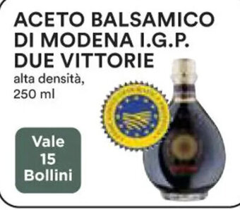 Coop ACETO BALSAMICO DI MODENA I.G.P. DUE VITTORIE 250 ml offerta