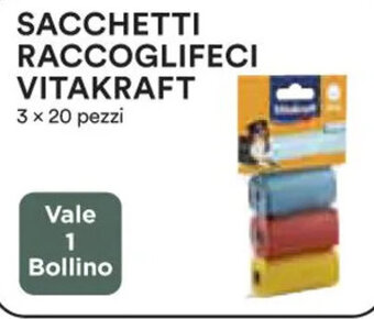 Coop SACCHETTI RACCOGLIFECI VITAKRAFT 3 x 20 pezzi offerta