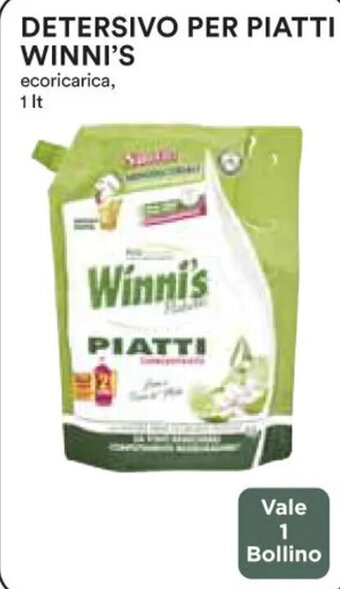 Coop DETERSIVO PER PIATTI WINNI'S 1 Lt offerta