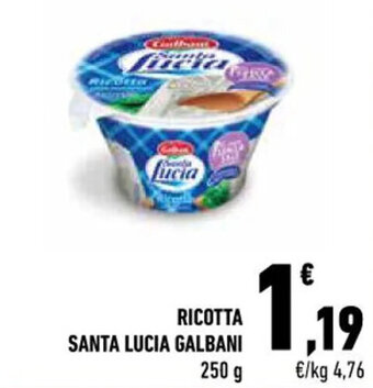 Conad City RICOTTA SANTA LUCIA GALBANI 250 G offerta