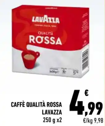 Conad City CAFFÈ QUALITÀ ROSSA LAVAZZA 250 g x2 offerta