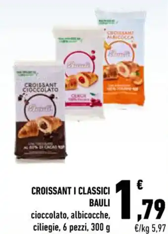 Conad City CROISSANT I CLASSICI BAULI cioccolato 6 pezzi, 300 g offerta