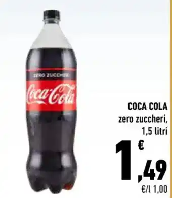 Conad City COCA COLA zero zuccheri, 1,5 litri offerta
