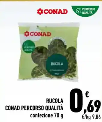 Conad City RUCOLA CONAD PERCORSO QUALITÀ confezione 70 g offerta