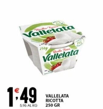 Sisa VALLELATA RICOTTA 250 GR offerta