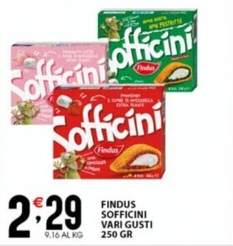 FINDUS SOFFICINI VARI GUSTI 250 GR