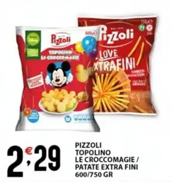 Sisa PIZZOLI TOPOLINO LE CROCCOMAGIE/ PATATE EXTRA FINI 600/750 GR offerta