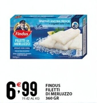 Sisa FINDUS FILETTI DI MERLUZZO 360 GR offerta