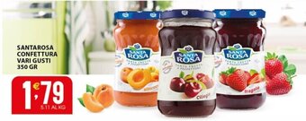 Sisa SANTAROSA CONFETTURA VARI GUSTI 350 GR offerta