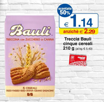 Sì con te Treccia Bauli cinque cereali 210 g offerta