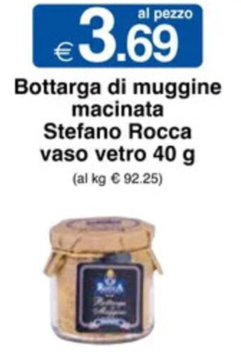 Bottarga di muggine macinata Stefano Rocca vaso vetro 40 g