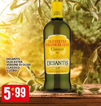 Sisa DESANTIS OLIO EXTRA VERGINE DI OLIVA CLASSICO 1 LITRO offerta