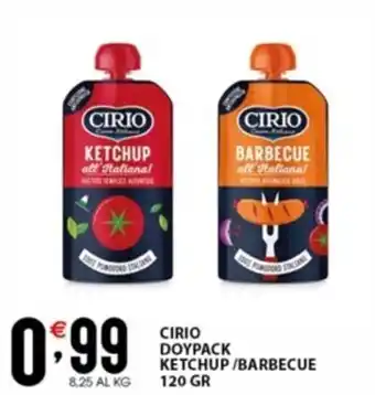 CIRIO DOYPACK KETCHUP/BARBECUE 120 GR