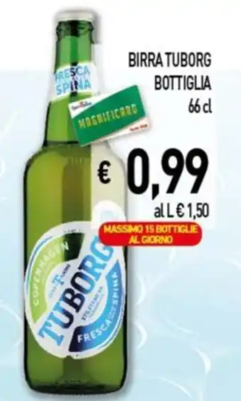 BIRRA TUBORG BOTTIGLIA 66 cl