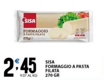 Sisa SISA FORMAGGIO A PASTA FILATA 270 GR offerta