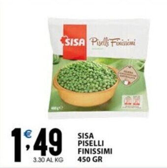 Sisa SISA PISELLI FINISSIMI 450 GR offerta