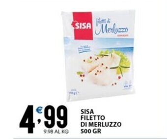 Sisa SISA FILETTO DI MERLUZZO 500 GR offerta