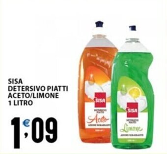 Sisa SISA DETERSIVO PIATTI ACETO/LIMONE 1 LITRO offerta