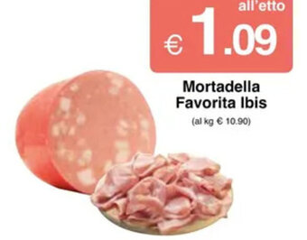 Sì con te Mortadella Favorita Ibis offerta