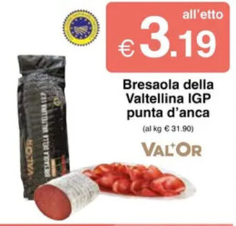 Sì con te Bresaola della Valtellina IGP punta d'anca offerta