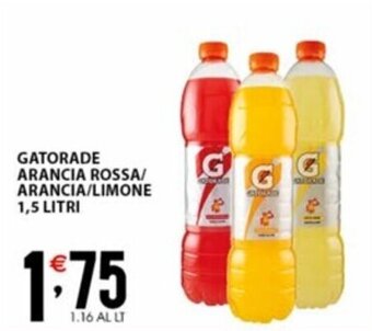 Sisa GATORADE ARANCIA ROSSA/ ARANCIA/LIMONE 1,5 LITRI offerta