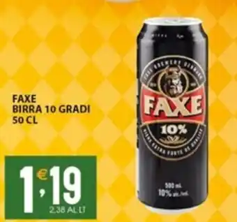 Sisa FAXE BIRRA 10 GRADI 50 CL offerta