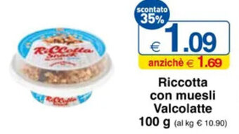 Riccotta con muesli Valcolatte 100 g