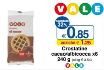 Crostatine cacao/albicocca x6 240 g