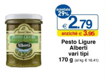Pesto Ligure Alberti vari tipi 170 g