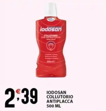 Sisa IODOSAN COLLUTORIO ANTIPLACCA 500 ML offerta