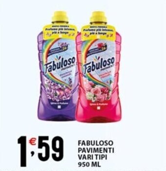 Sisa FABULOSO PAVIMENTI VARI TIPI 950 ML offerta