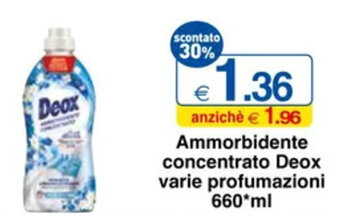 Sì con te Ammorbidente concentrato Deox varie profumazioni 660*ml offerta