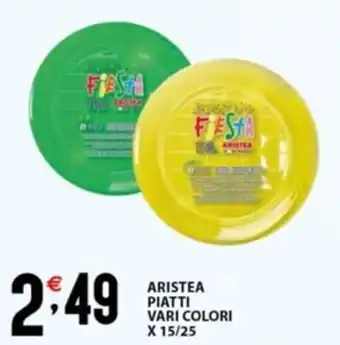 Sisa ARISTEA PIATTI VARI COLORI X 15/25 offerta